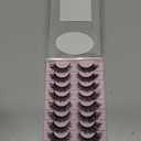 False Eyelashes Mink Lashes Natural Wispy Cat Eye Lashes Geeneiya Eyelashes Pack 3D Strip Short Volume Fake Eyelashes 10 Pairs by Geeneiya