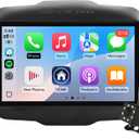 9 Inch IPS Touchscreen Android 14 Car Stereo for Jeep Renegade 2015-2020 with Wireless CarPlay & Android Auto 2+32GB Car Radio, Support WiFi 6, Bluetooth,5.4, Backup Camera, SWC