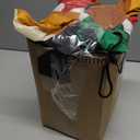 Leyndo 6 FT Christmas Inflatable Santa Claus Outdoor with a Gift Bag and a Dog Blow Up Decoration with LED Lights Cute Xmas for Holiday Party Yard Garden Lawn Decor,  Santa Claus with a Dog