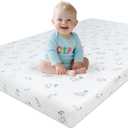 Pack and Play Mattress - 38"x26"x3'' Pack N Play Mattress Pad with Breathable Removable Cover - Dual-Sided Memory Foam Baby Crib Mattresses for Toddlers (Gray)