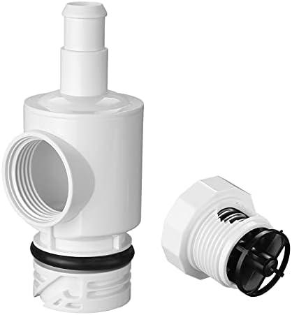 Pressure Relief Valve&Quick Disconnect Fit for Zodiac Polaris Pool Cleaner - 9-100-9002 Relief Valve and D29 UWF Quick Disconnect Wall Fitting Kit Fits Polaris 180 280 360 380 480 3900 Pool Sweeper