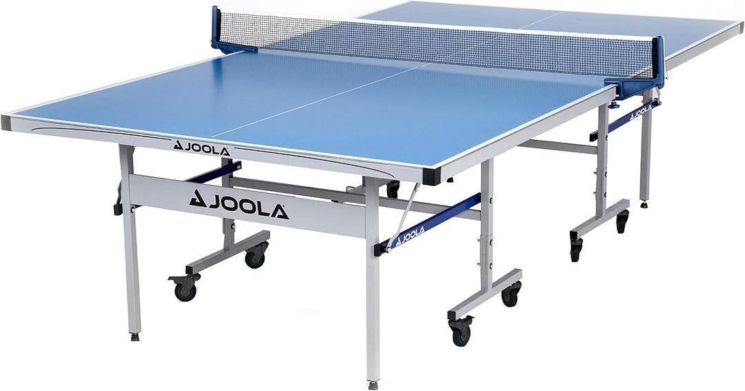 JOOLA NOVA Outdoor Ping Pong Table with Waterproof Table Tennis Net Set - Quick Assembly - All Weather Aluminum Composite Surface - Tournament Quality - Indoor & Outdoor Compatible 9x5 foot