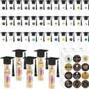 Draupnir 36Pcs Graduation Candy Tubes 2026 Graduation Candy Jars Grad Party Favors Plastic Candy Boxes with Stickers DIY Grad Table Party Favors