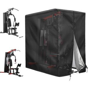 Workout Equipment Cover, 420D Oxford Home Gym Equipment Cover, Protect for Home Gym Equipment/Gym Equipment for Home Garage (41" L x 68.9" W x 74.8" H)