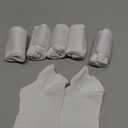 Women's Ankle Cotton Socks - Low Cut Athletic Running Soft Thin No Show White Socks With Tab 6 Pairs (9-11)