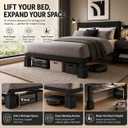 BTSD-home 4 inch or 8 inch Bed Risers Heavy Duty Stackable Furniture Risers Bed Lifts Risers for Couch, Sofa, Desk or Table Legs Extenders 8 Pack