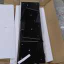 Sweetcrispy TV Stand for 55 60 inch TV, Modern Mid Century Entertainment Center with Storage, Media Console Table 2 Cabinet, Soft Hinge, Handle Door, Wooden Living Room, Office Furniture, Black (53.54 x 15.75 x 18.9 inches)