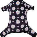 CuteBone Small Dogs Outfit Soft Puppy Onesies Pjs Dog Pajamas Pet Coat Cat Apparel Comfy Doggie Jumpsuit Bodysuit for All Seasons P221 XS (Daisy)