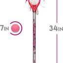 Franklin Sports Venom Youth Mini Lacrosse Stick + Ball Set - 34" - Pink