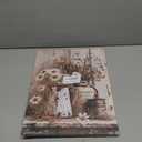 1Pcs Framed Rustic Farmhouse Floral Daisy Canvas Wall Art Vintage Country Flower Pictures Wall Decor Wood Grain Paintings Posters Prints Bathroom Bedroom LivingRoom Rustic Decor Artwork 12X16in