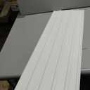 Pre-Cut Wainscoting Panels Kit, WPC Slats Accent Wall Panel for Home Decor Covers 39 x 79 in, Ready to Assemble Decorative Beadboard Panels for Interior Wall Moulding (Style 02)