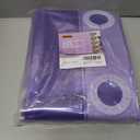 Barossa Design No Hook Clear Lavender Shower Curtain or Liner - Soft EVA 10G Extra Heavy Duty Shower Curtain with 3 Magnets for Bathroom, Standard Size 71" x 74", Clear Lavender