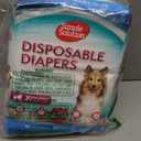 Simple Solution Disposable Dog Diapers, Female Dog Diapers, Puppy Potty Training, Incontinence and Heat Cycle Protection, Medium Diapers for Dogs, 15-23 Inch Waist, 30 Count