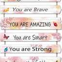 Butterfly Girls Room Decor, Pink Wall Decor for Baby Girl, Girl Bedroom Decor Art Signs, Trendy Stuff Decorations for Kids Nursery Bed Room Dorm Classroom Bathroom