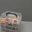 BYMORE 262 Pack Embroidery Thread Floss Kit Including 200 Colors 8 M/Pcs Cross Stitch Sewing Thread with Floss Bins and 62 Pcs Cross Stitch Tool,4-Tier Transparent Storage Box