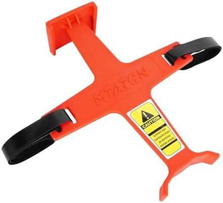 Motorcycle Fork Saver,10.9 Inches Universal Fork Guard for XC-W 250 CR80 CR250 CRF450R XR650R DRZ400S KLX 300R,Fork Support Guard Transportation Protector with 2 Binding Straps (Red)