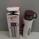 Milton Thermos for Hot Drinks 1000 ml (34 oz), 24 Hours Hot and Cold, Stainless Steel Water Bottle, Double Walled Vacuum Insulated Flask for Hot Coffee, Thermosteel, Leak Proof, Glassy, Purple (33.8 Ounces)