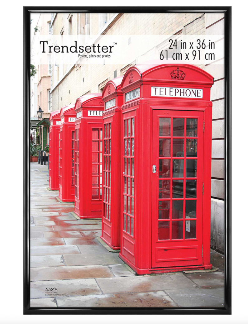 Trendsetter 24X36 Poster Frame Black High-Gloss