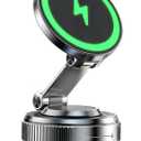 for MagSafe Car Mount Charger, 15W Fast Charging Magnetic Wireless Car Charger, Vacuum Magnetic Phone Holder [120LBS Ultra Suction Cup & 3000gf Magnet ] 780 Dashboard Car Bracket for iPhone & Android