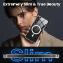 Magnetic for Samsung Galaxy S25 Case with Screen Protector*1 Camera Lens Protector*1, [12FT Mil-Grade Protection], Translucent Matte Back Slim Shockproof Case for Galaxy S25 6.2 inch, Clear