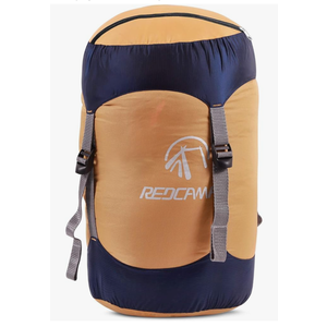 REDCAMP Nylon Compression Stuff Sack, 10L/17L/27L/40L Lightweight Sleeping Bag Compression Sack Great for Backpacking, Hiking and Camping,Blue/Yellow/Army Green/Black, Small