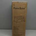 Pamo Babe Travel Crib Lightweight Playpen Baby Playard with Bassinet Portable Mini Playard (Black)