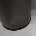 TIPGO Small Trash Can with Lid Soft Close, 4.5 Liters / 1.2 Gallon Bathroom Garbage Can, Mini Step Trash Bin, Stainless Steel Wastebasket for Bathroom, Bedroom, Office (Brown)