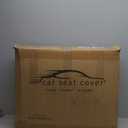 WELLDO Car Seat Covers Full Set, Leather Seat Covers for Cars, Car Seat Protector Waterproof, Non-Slip Car Interior Covers Full Set Universal Automotive Seat Covers for Most Cars SUVs, Black