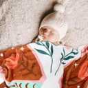 Boho Baby Blanket Butterfly Monthly Milestone Bohemian Floral Girl Photo Prop Sage Green and Pink Blanket Ideas for Personalized Baby Stuff Shower Newborn Decorations Nursery Gift Decor Mom
