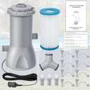 1000 GPH Pool Pumps, Cartridge Filter Pump for Above Ground Pools, 1000 GPH Pump Flow Rate, Above Ground Cartridge Filter and Water Circulation System, Pool Filters Accessories