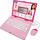 Lexibook Barbie, Educational and Bilingual Laptop in English/Spanish, Toy for Children with 124 Activities to Learn, Play Games and Music, Pink, JC598BBi2
