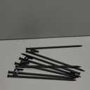 8 Pack Tent Stakes Heavy Duty 12 inch Steel Tent Pegs for Camping Unbreakable and Inflexible (Black)