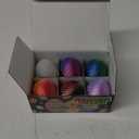 6PCS Mini 3D Printed Easter Dragon Eggs with 3D Printed Dragon Inside, Micro Easter Basket Stuffers Mini Dragon Egg Set Articulated Crystal Dragon Fidget Toy for Adults Teens