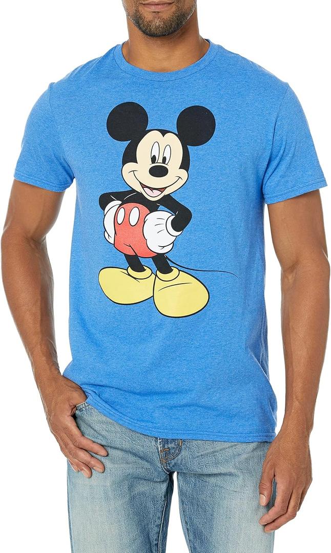 Disney Men's Tshirt Mickey Mouse Classic (Medium, Royal Blue Heather)