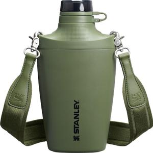 Stanley Cross Bottle 23 oz | Travel Water Bottle with Jacquard Strap | Leakproof Tritan Lid with Removable Straw | Insulated Stainless Steel | BPA-Free | Dried Pine