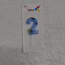 Blue Dog Paw Birthday Candle (2)
