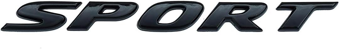 1PC Sport Rear Trunk Lid Letter Logo 3D Badge Emblem Nameplate Fit for Civic (Gloss Black)