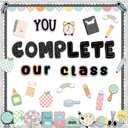 3 x Mooliwe 91 Pcs Composition Notebook Decor Back to School Bulletin Board, various sizes