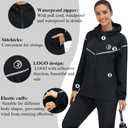 SEXYWG Rain Coats for Women Light Weight Rain Jackets Travel Raincoat Packable Waterproof Jacket with Hood for Spring Hiking (Small, Black-pattern)