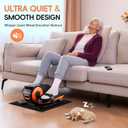 Under Desk Elliptical Machine,Foot Exerciser for Seniors Fully Assembled, Quiet & Portable Electric Seated Pedal Exerciser with Remote Control & 12 Adjustable Speeds
