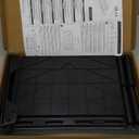 WALI Computer Monitor Stand with Storage, Desk Monitor Riser 3 Height Adjustable, Laptop Riser with Airflow Vents, Desk Organizer for Computer, Laptop, Printer, Notebook (STT003D-B), 1 Pack, Black