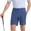 Rouen Men's Polo Shirts Short Sleeve Dry Fit Performance Wicking Moisture Causal Striped Collared Golf Shirts for Men (XXL)