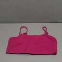 CRZ YOGA Butterluxe Adjustable Spaghetti Strap Sports Bras for Women - Scoop Neck Wireless Padded Yoga Workout Crop Top, M