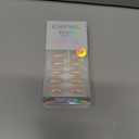 BTArtbox Press On Nails Almond - Short Nude Natural Nails Press Ons, Glue On Nails for Wedding Birthday Gift, Supremely Fit & Glossy Stick On Nails in 16 Sizes - 32 Nail Kit, Nudies