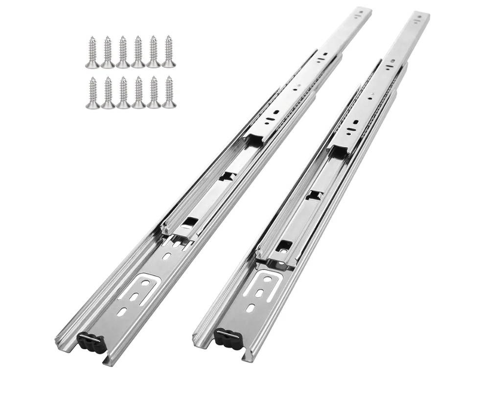 10 Pair of 22 Inch Drawer Slides,100 LB Capacity Full Extension Side Mount Drawer Rails
