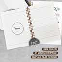 VIIJJUE Trendy Teacher Notebook, Back to School Teacher Gifts Journal, Teachers Appreciation Gifts Journals for Writing, Aesthetic Teaching Hardcover Spiral Notebooks, 5.5x8.3 Inch