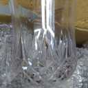 CHLJAR 7oz Plastic Vintage Drinking Glasses Wine Glasses Vintage Champagne Flutes Unbreakable Wedding Glassware Crystal Water Goblets Reusable Drinkware (Clear, 11 PCS)