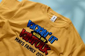 Kickin'It With My Kinfolk Customized T-shirt,2XL