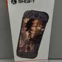 BHGift for Switch 2 Grip Case (2025), Upgraded Slim Switch 2 Dockable Protective Case, Console Hard Cover Like a Real Gamepad for Handheld, Shockproof and Scratchproof, Black