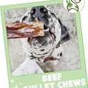 Nature Gnaws Beef Gullet Chews for Large Dogs 9-10" (50 Count) - Natural Beef Jerky Stick Dog Chew Treats - Rawhide Free